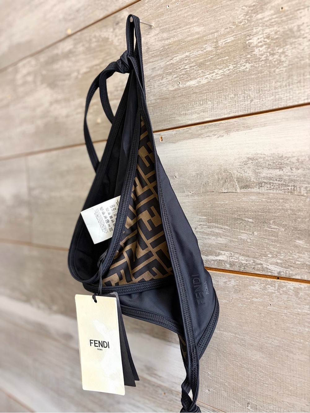 Fendi reversible triangle bikini bottom